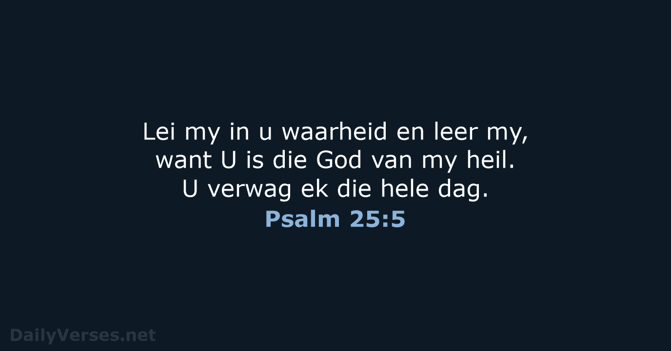 Psalm 25:5 - AFR53