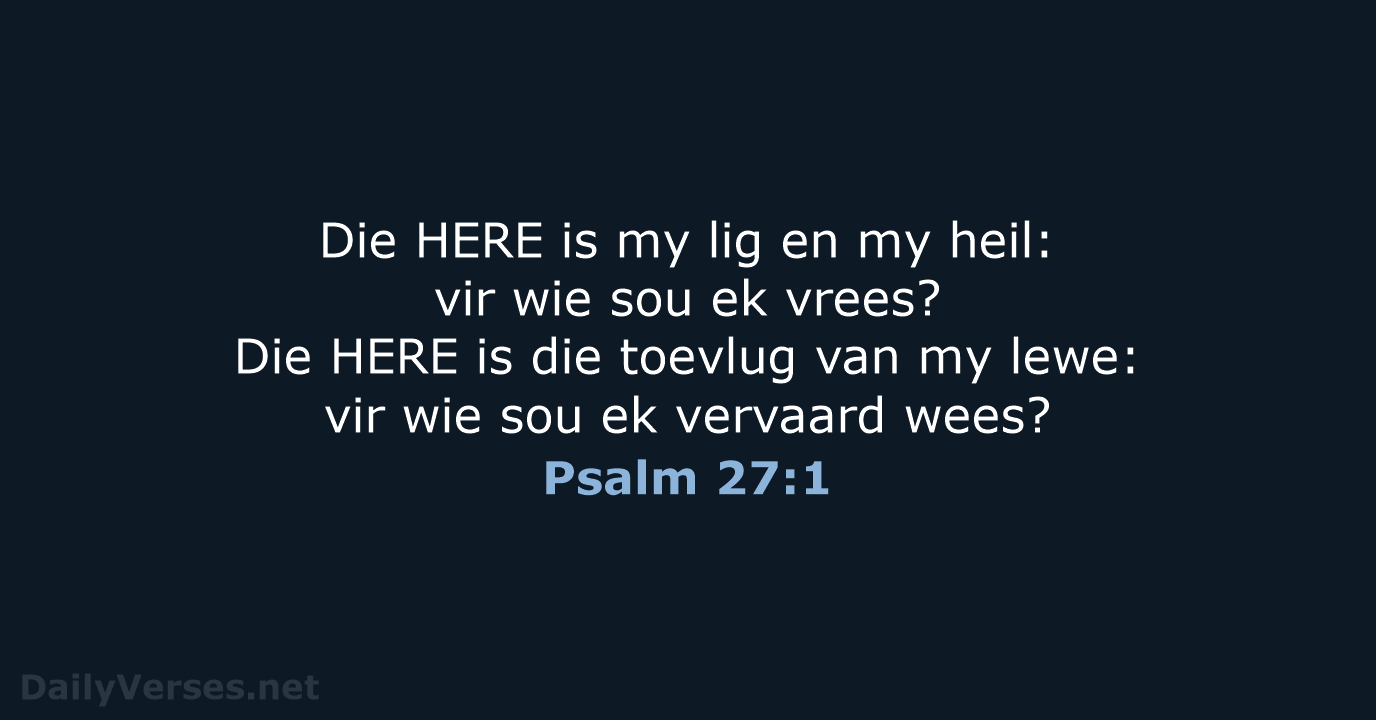 Psalm 27:1 - AFR53