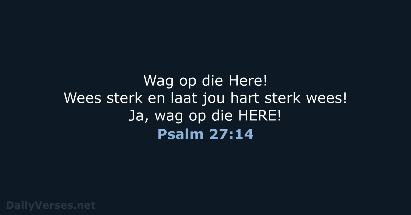 Psalm 27:14 - AFR53