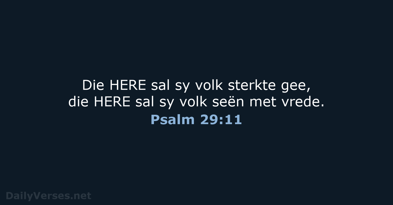 Psalm 29:11 - AFR53