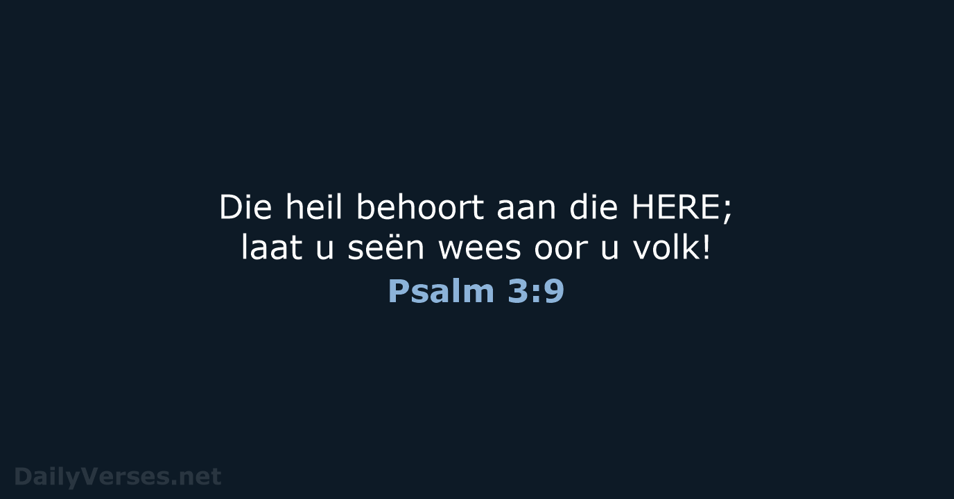 Psalm 3:9 - AFR53