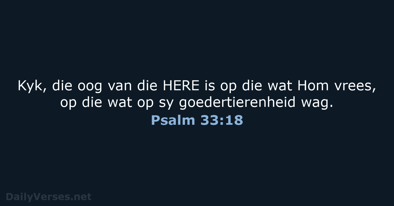 Psalm 33:18 - AFR53
