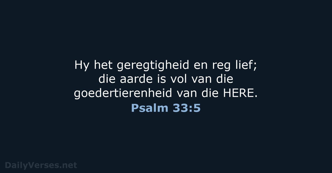 Psalm 33:5 - AFR53