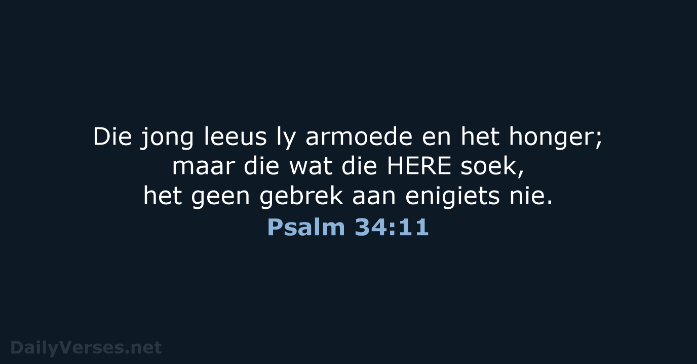 Psalm 34:11 - AFR53