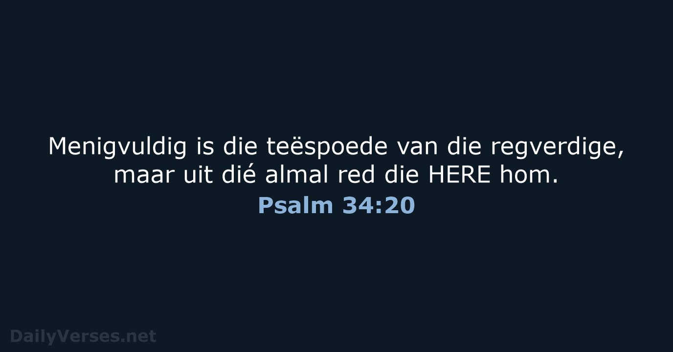 Psalm 34:20 - AFR53