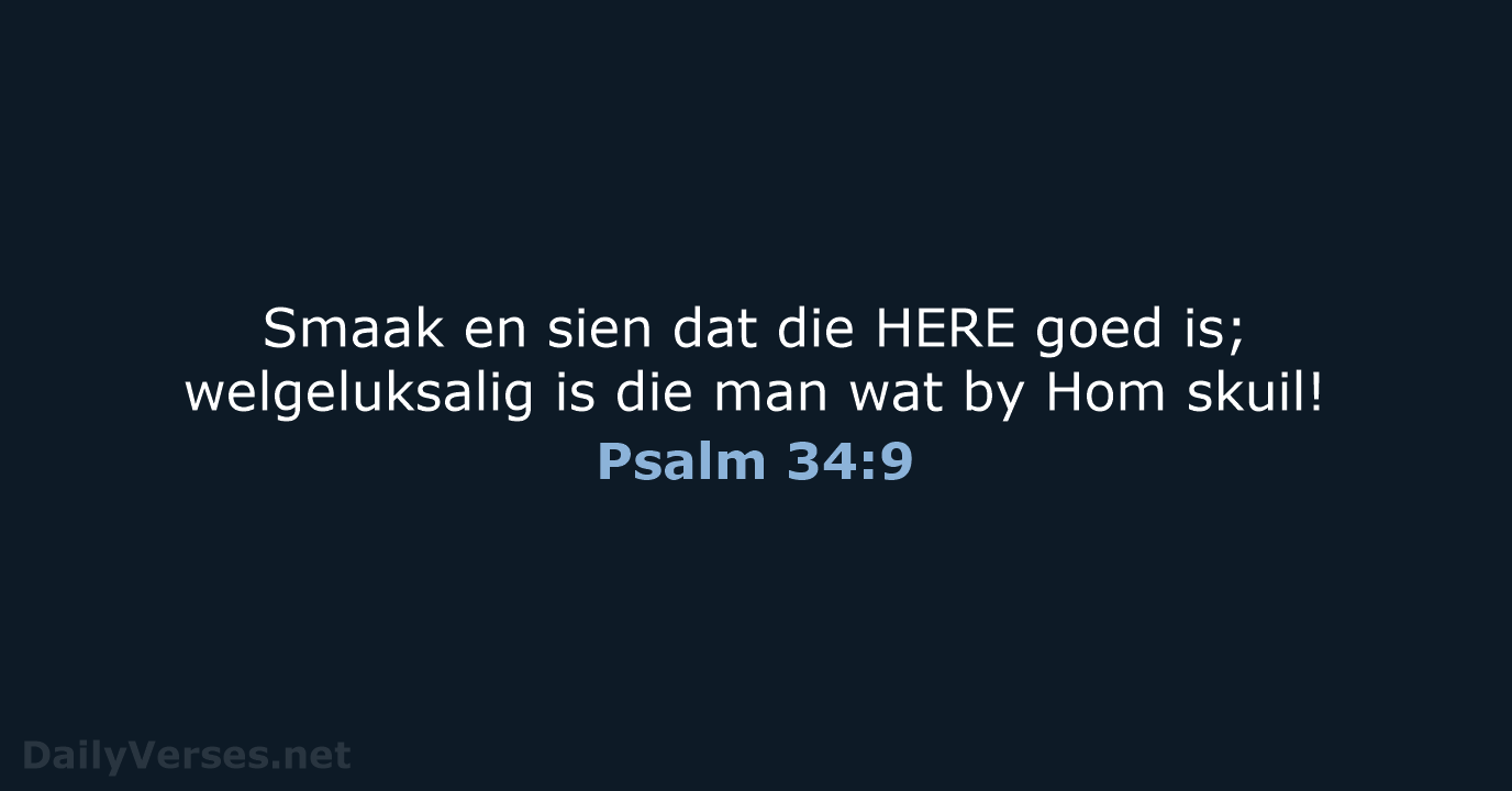 Psalm 34:9 - AFR53