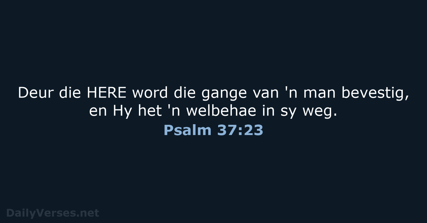 Psalm 37:23 - AFR53