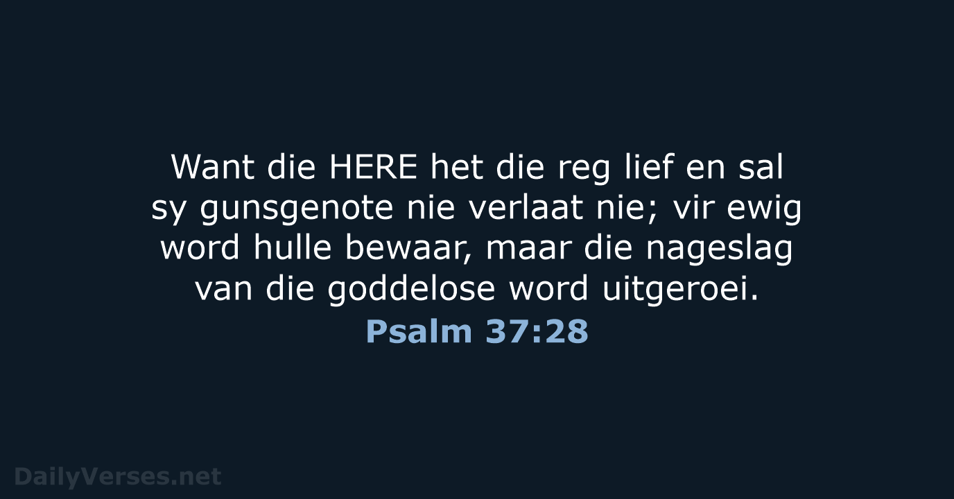 Psalm 37:28 - AFR53