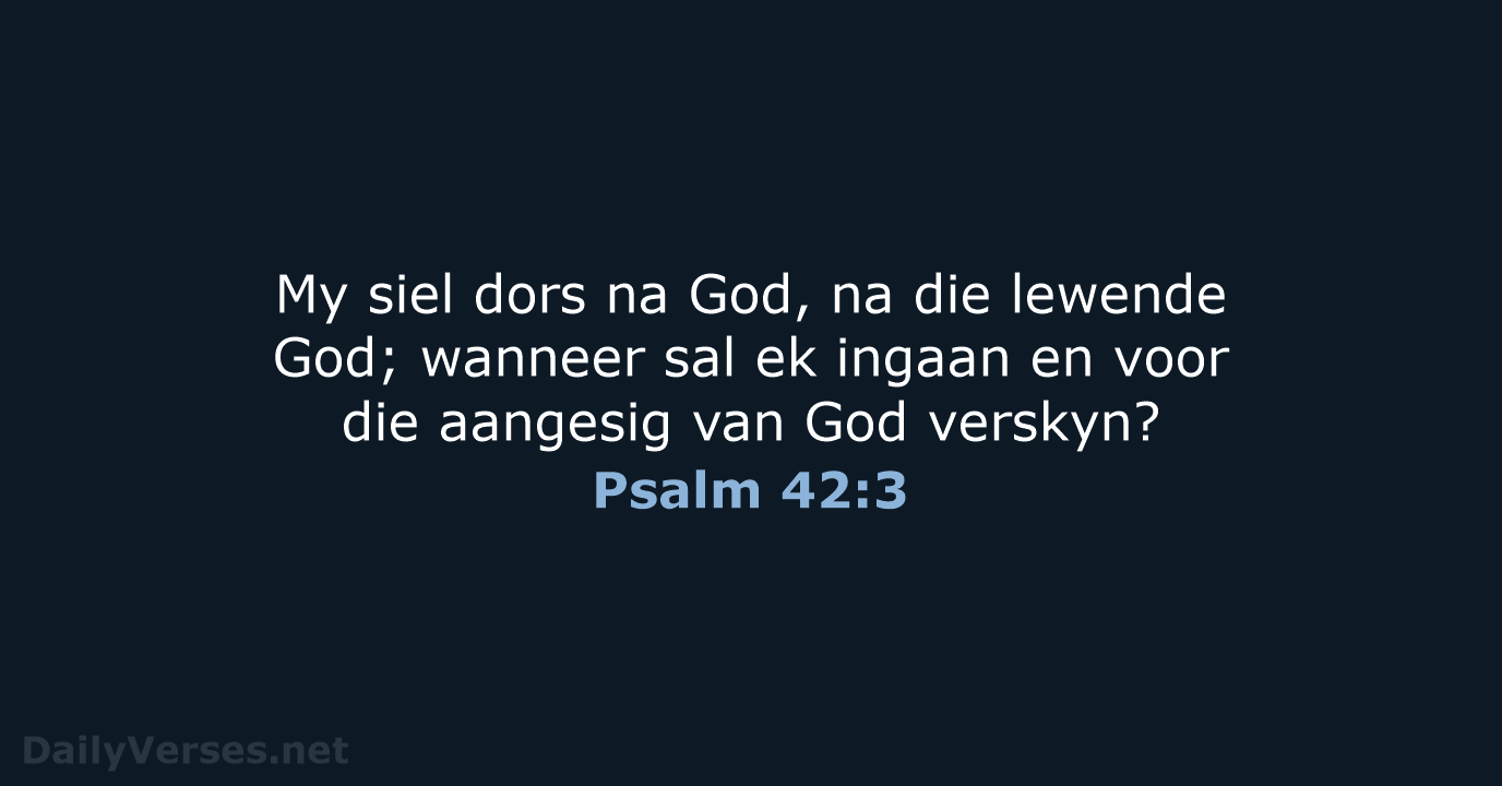 Psalm 42:3 - AFR53