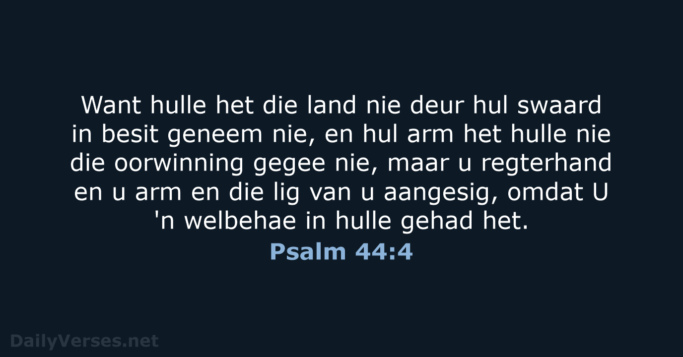 Psalm 44:4 - AFR53