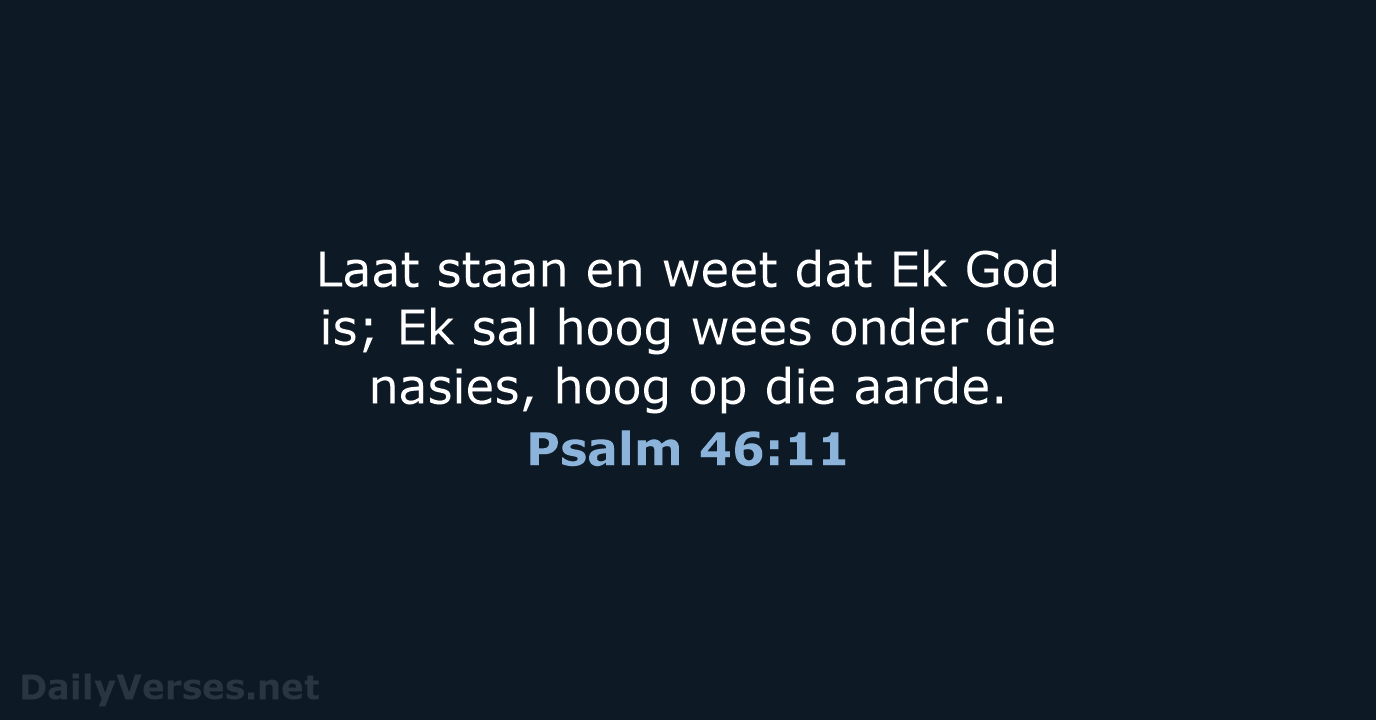Psalm 46:11 - AFR53