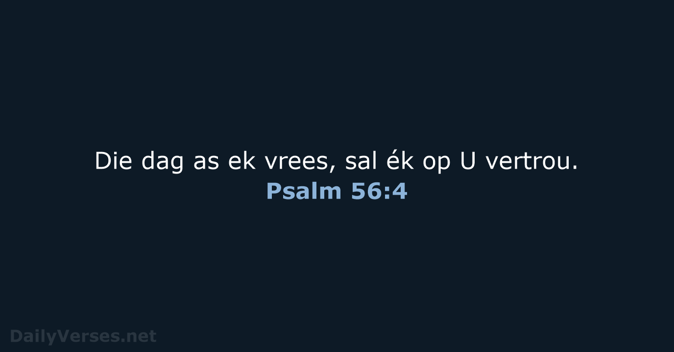 Psalm 56:4 - AFR53