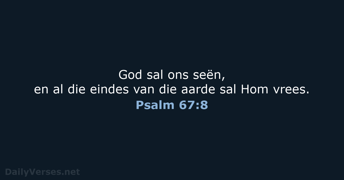 Psalm 67:8 - AFR53