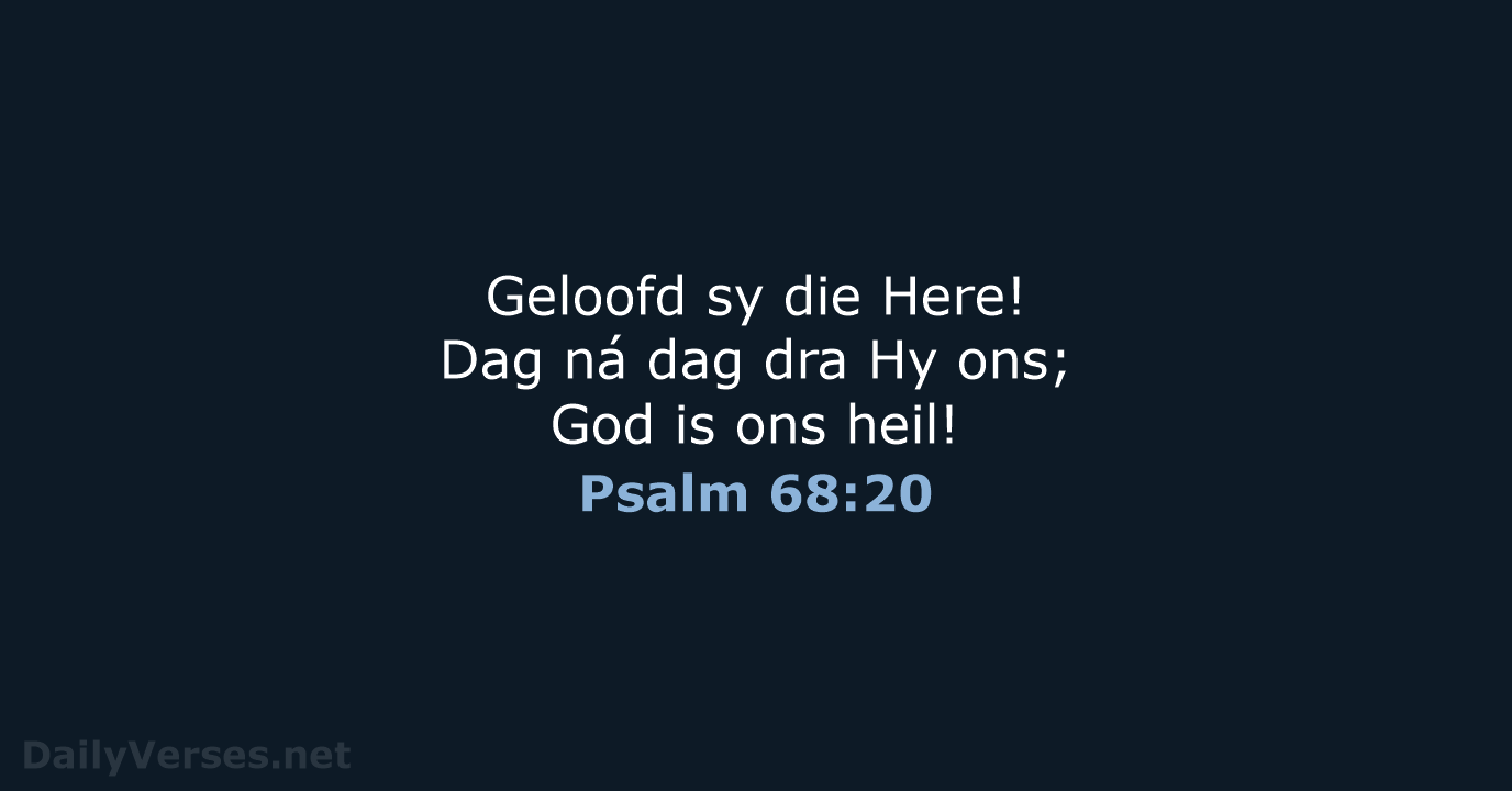 Psalm 68:20 - AFR53