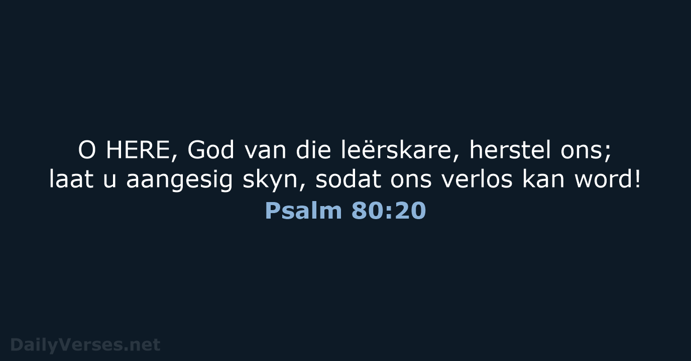 Psalm 80:20 - AFR53
