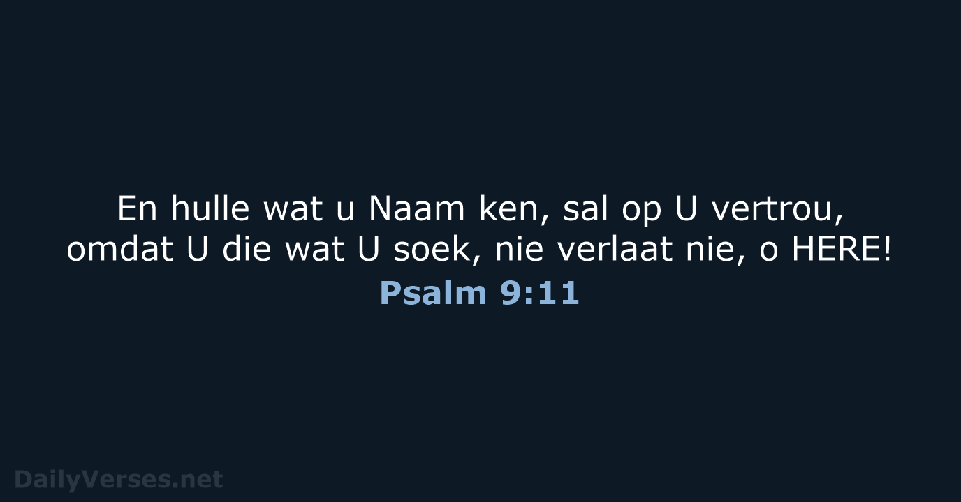Psalm 9:11 - AFR53