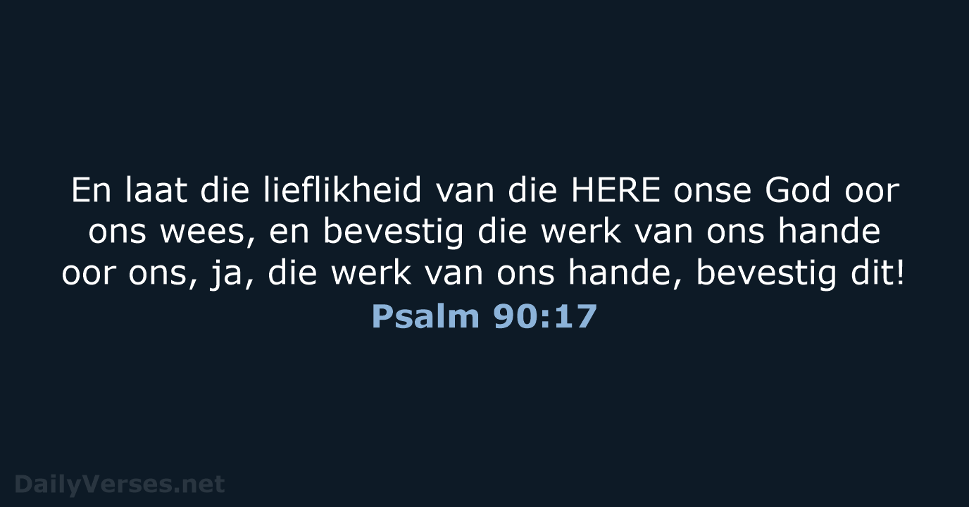 Psalm 90:17 - AFR53