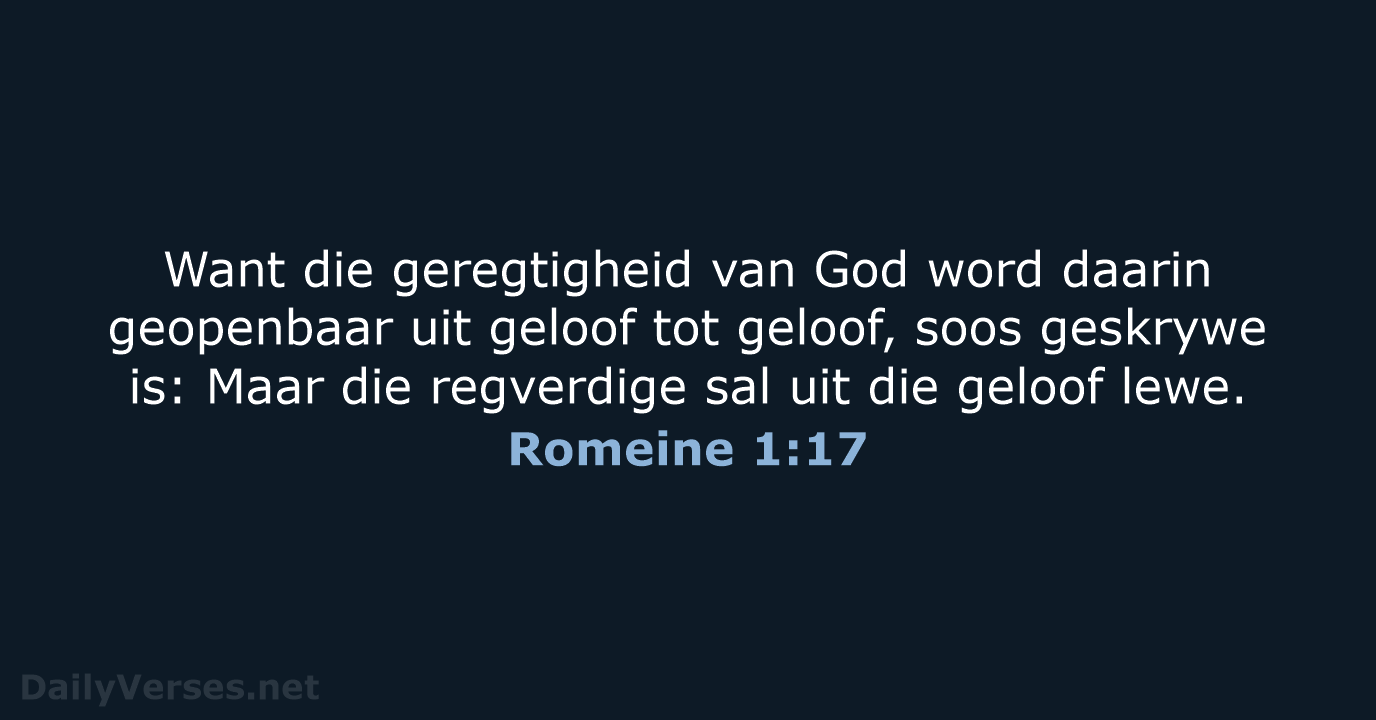 Romeine 1:17 - AFR53