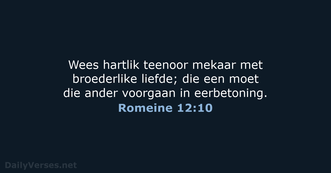 Romeine 12:10 - AFR53