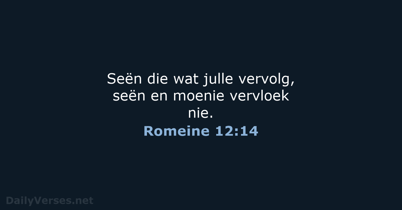 Romeine 12:14 - AFR53