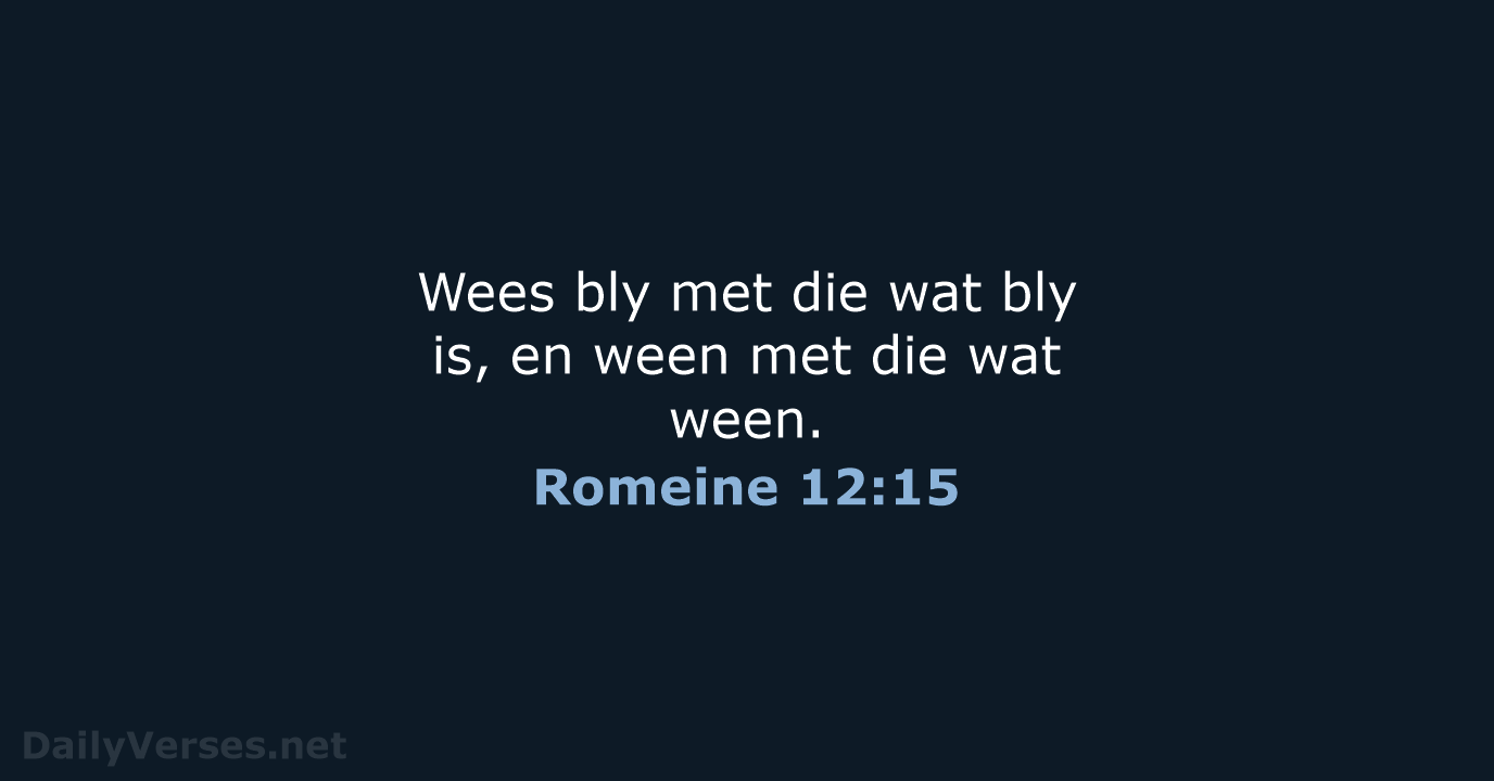 Romeine 12:15 - AFR53