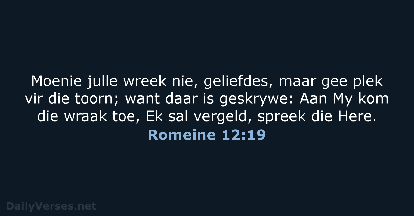 Romeine 12:19 - AFR53