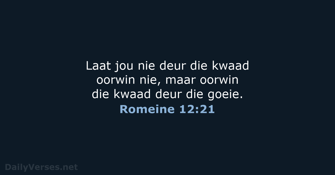 Romeine 12:21 - AFR53