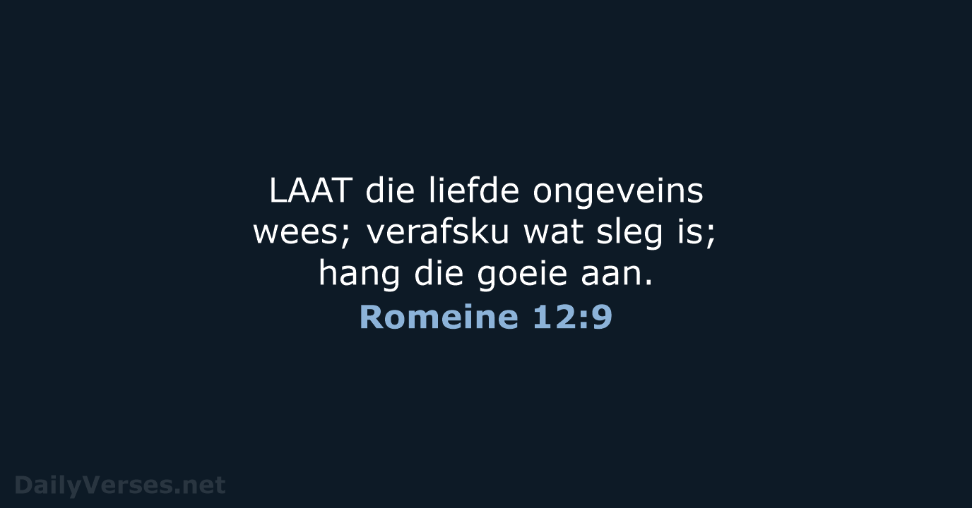 Romeine 12:9 - AFR53