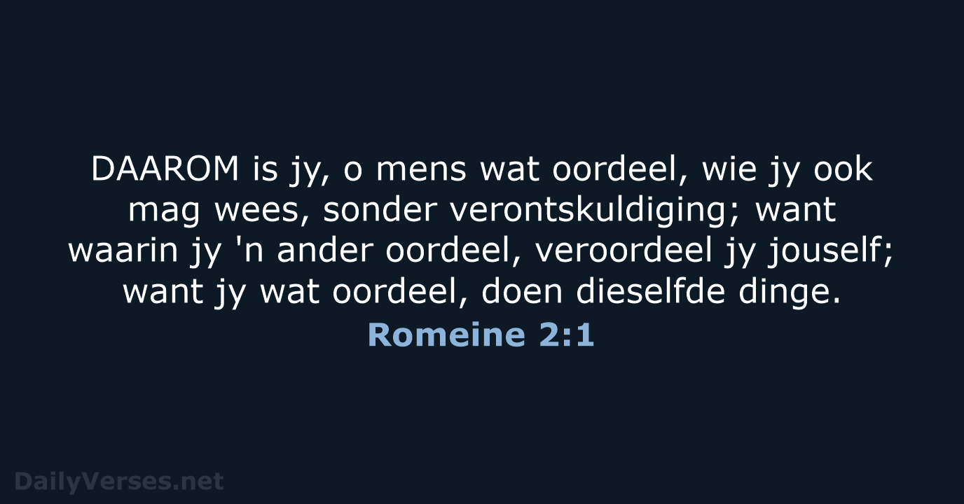 Romeine 2:1 - AFR53