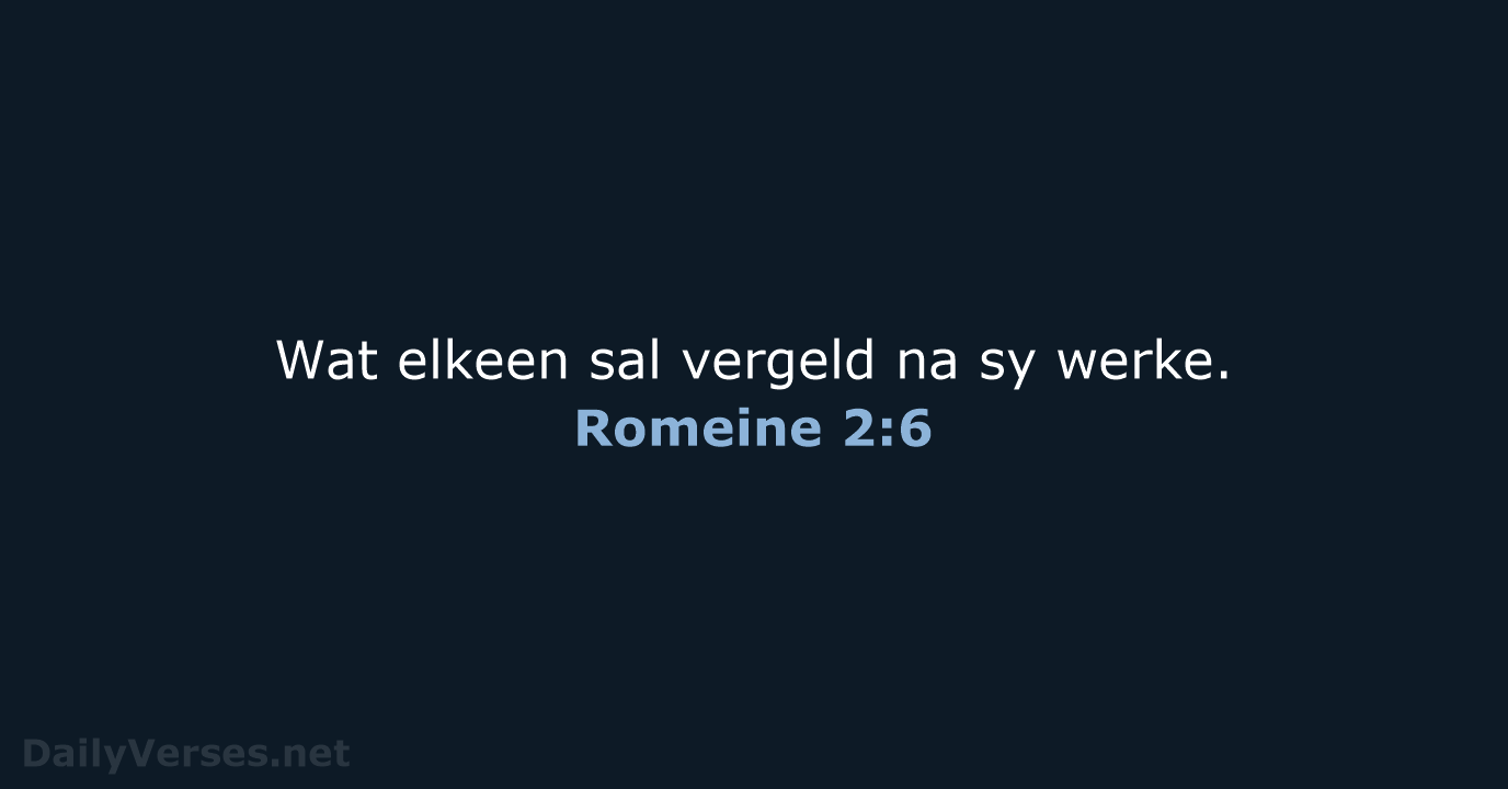Romeine 2:6 - AFR53