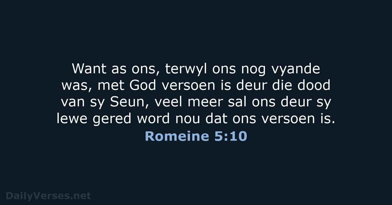 Romeine 5:10 - AFR53