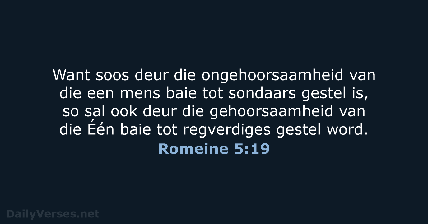 Romeine 5:19 - AFR53