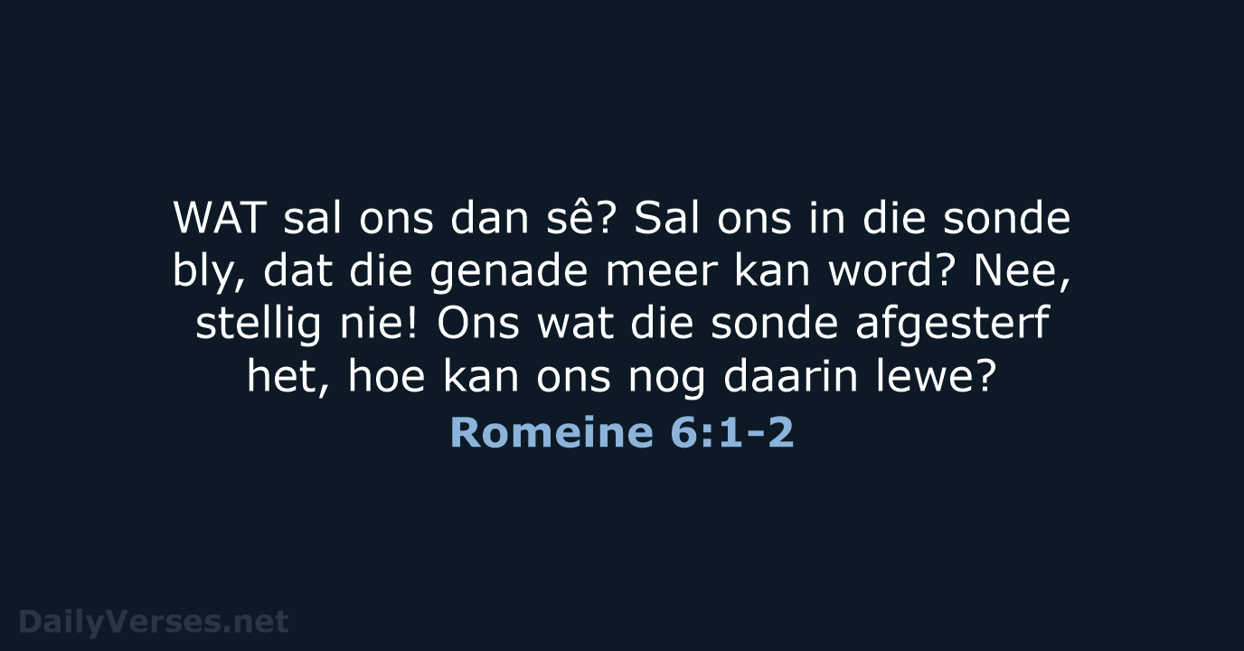 Romeine 6:1-2 - AFR53