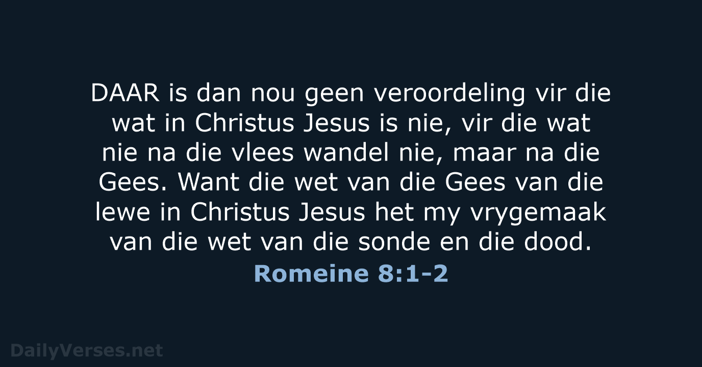 Romeine 8:1-2 - AFR53