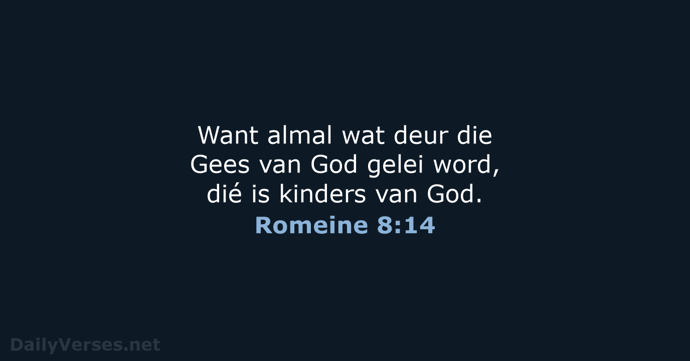 Romeine 8:14 - AFR53