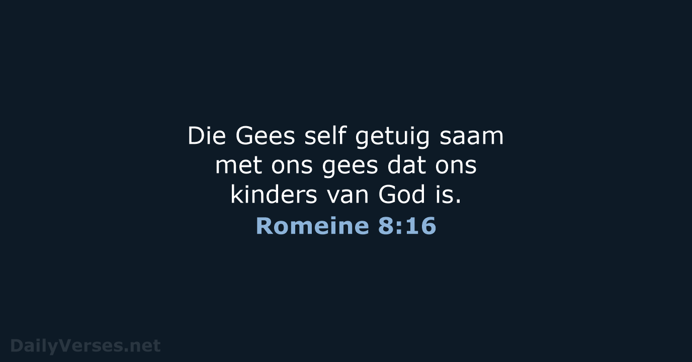 Romeine 8:16 - AFR53