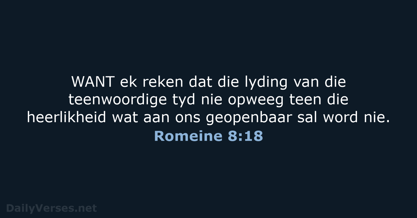 Romeine 8:18 - AFR53