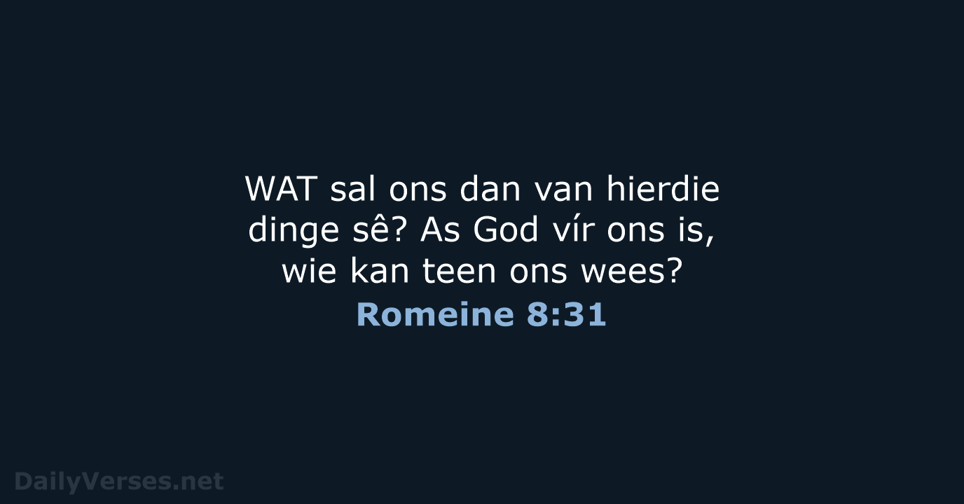 Romeine 8:31 - AFR53