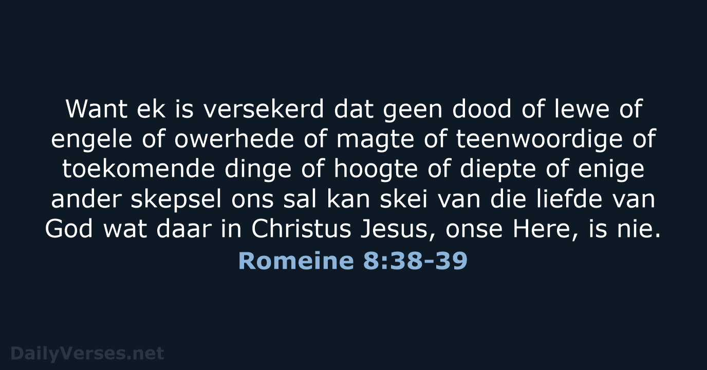 Romeine 8:38-39 - AFR53