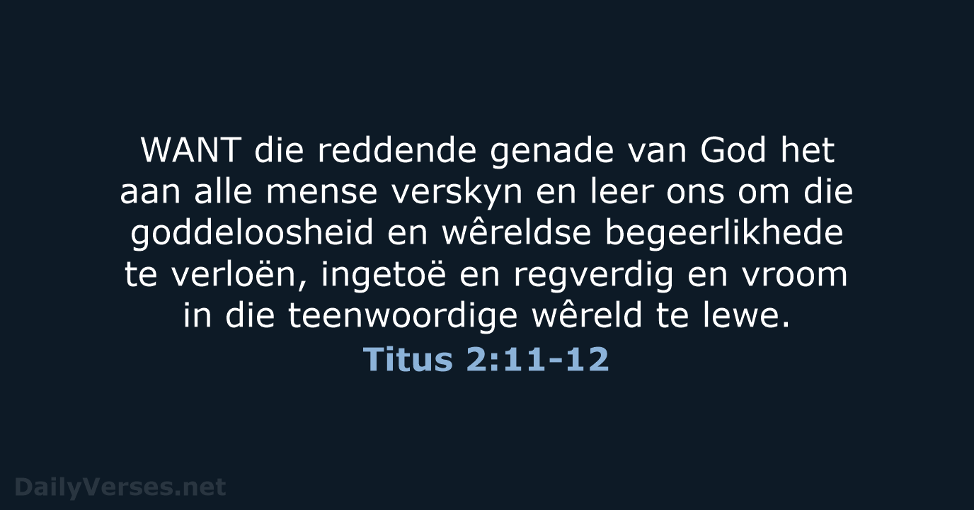 Titus 2:11-12 - AFR53