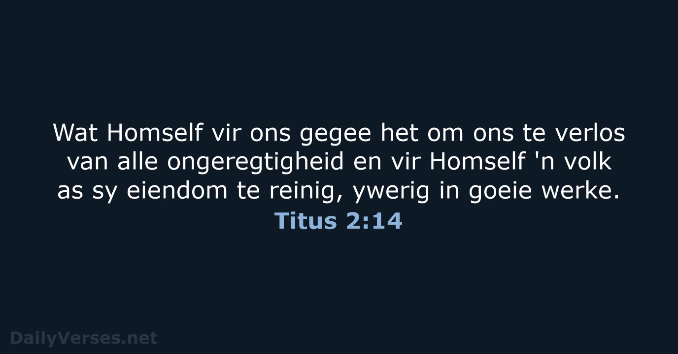 Titus 2:14 - AFR53