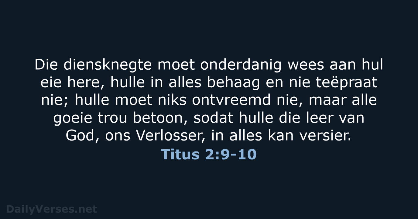 Titus 2:9-10 - AFR53