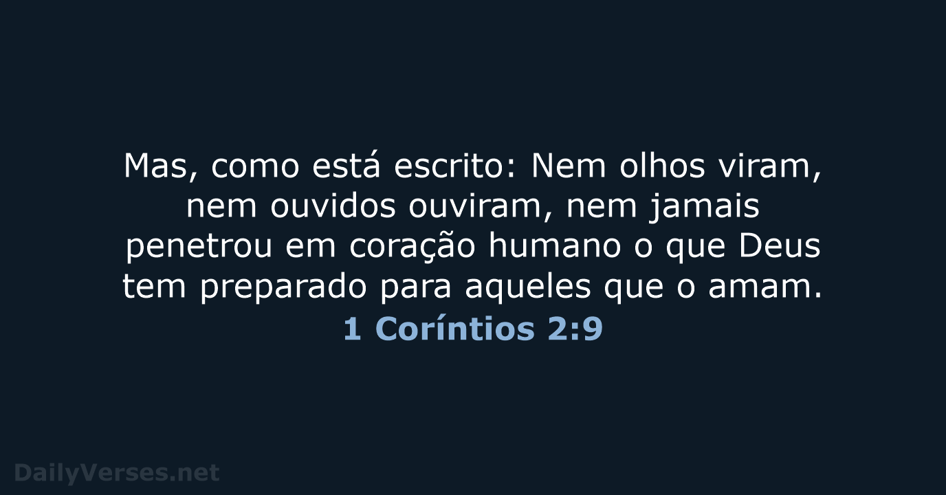 1 Coríntios 2:9 - ARA