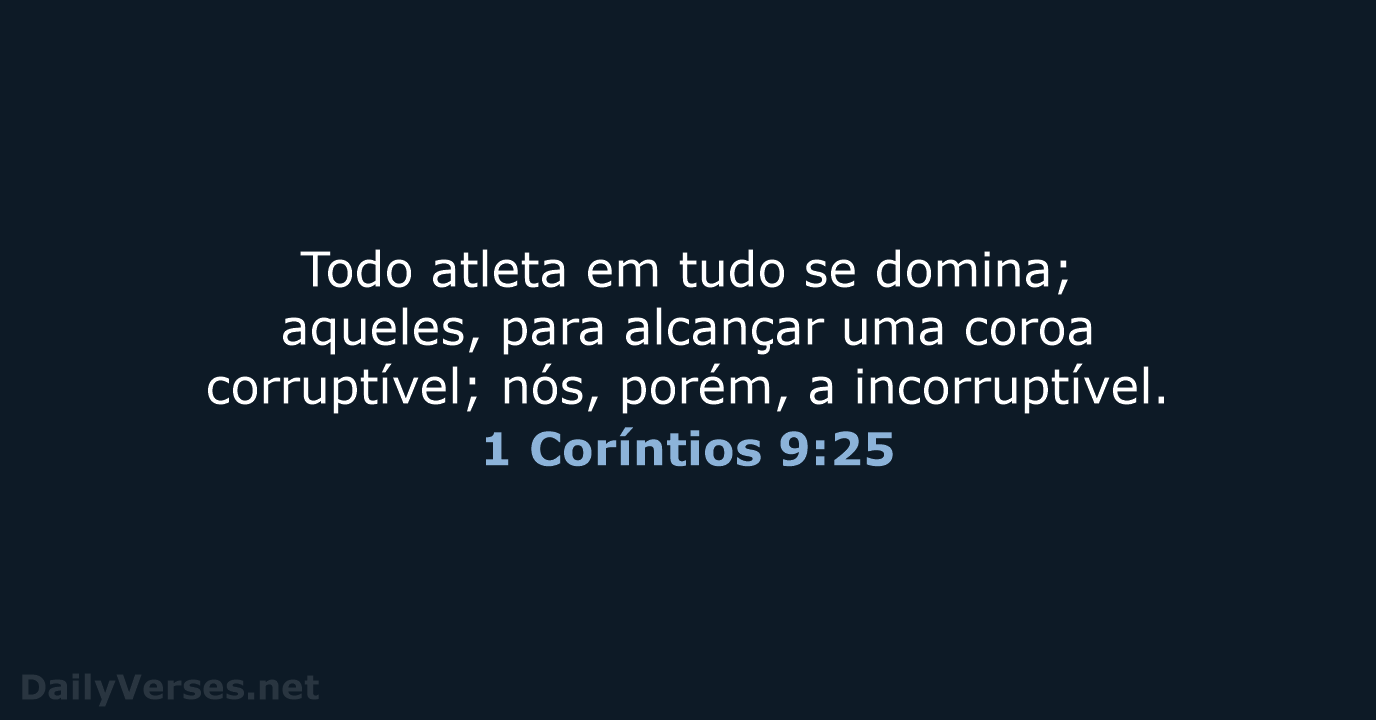 1 Coríntios 9:25 - ARA