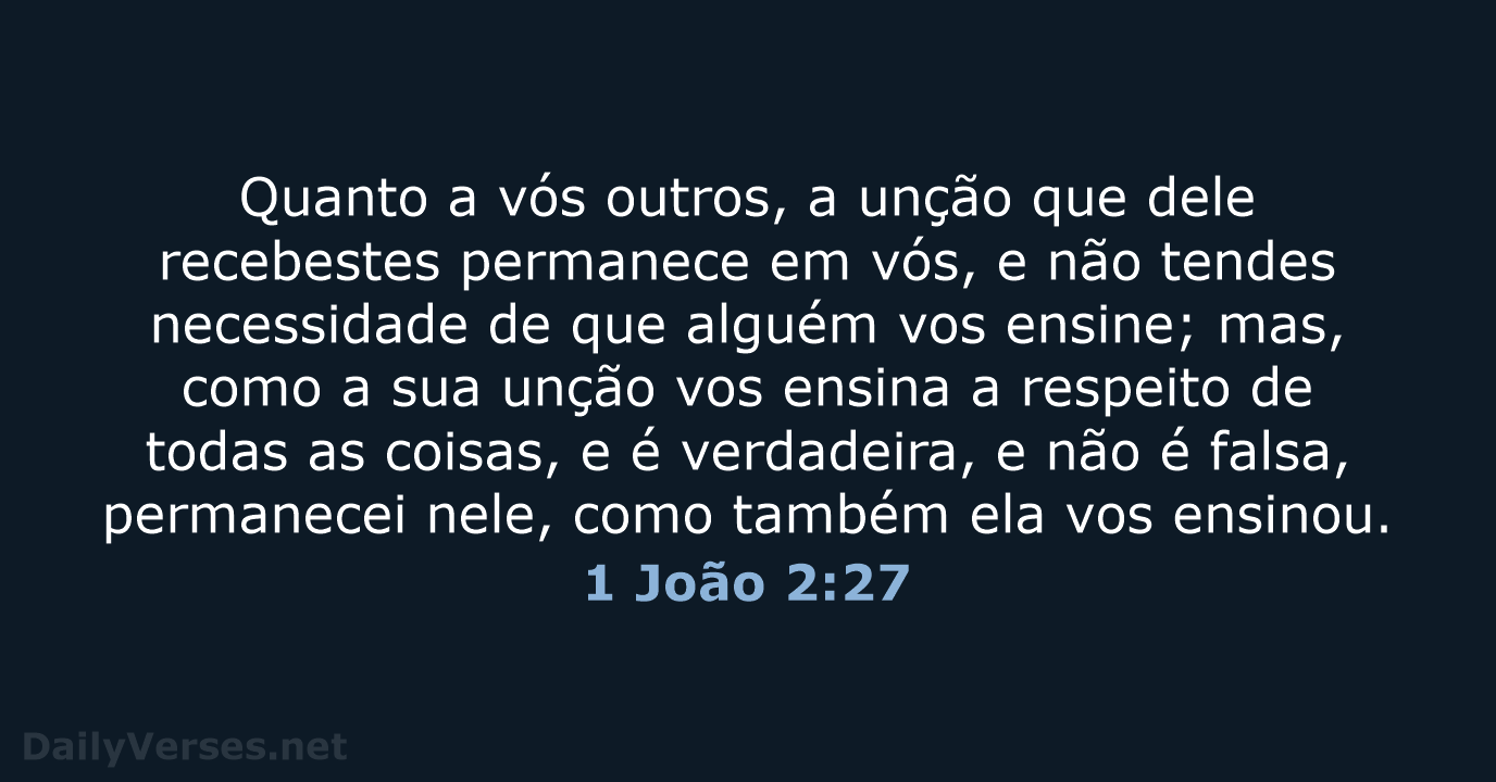 1 João 2:27 - ARA