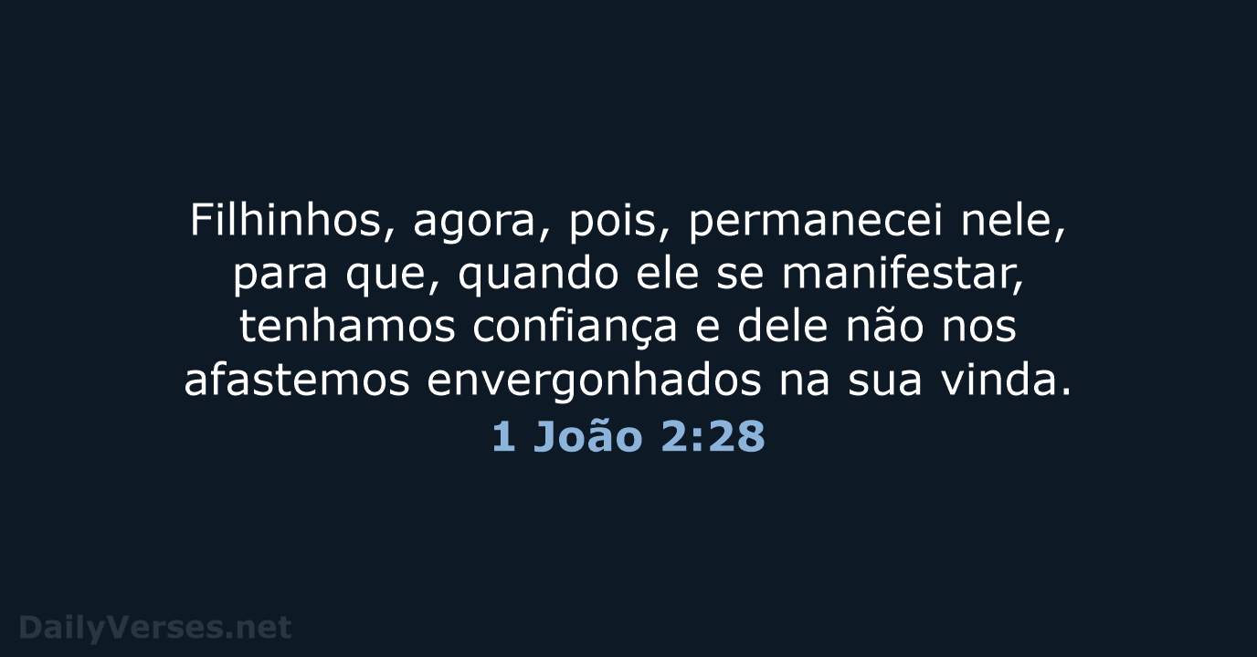 1 João 2:28 - ARA