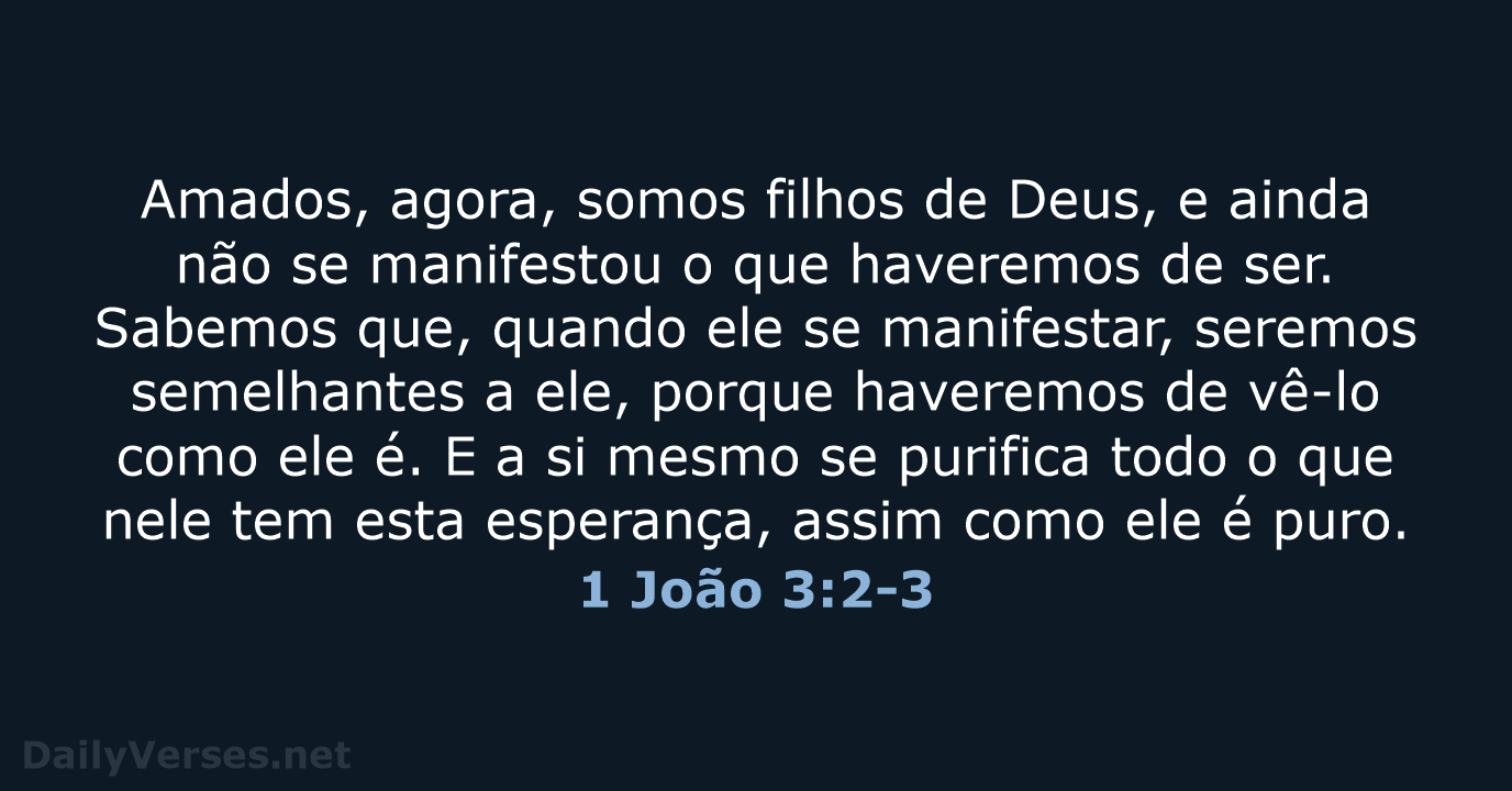 1 João 3:2-3 - ARA