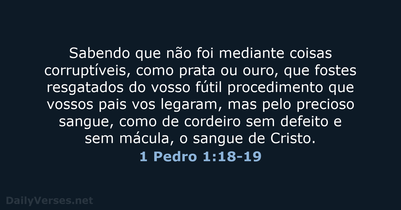 1 Pedro 1:18-19 - ARA