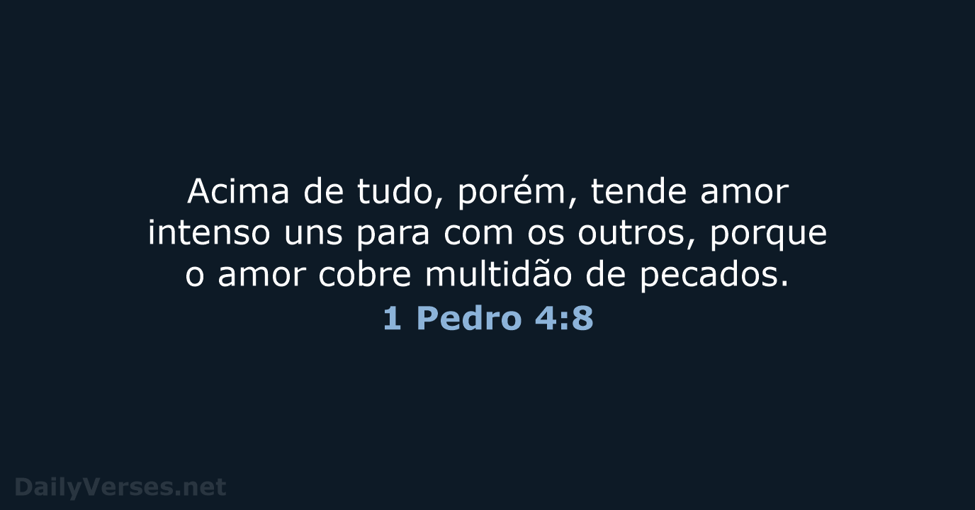 1 Pedro 4:8 - ARA