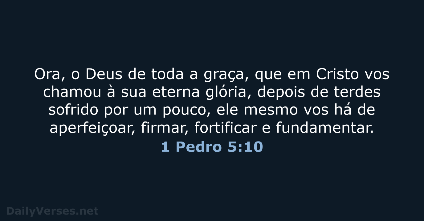 1 Pedro 5:10 - ARA